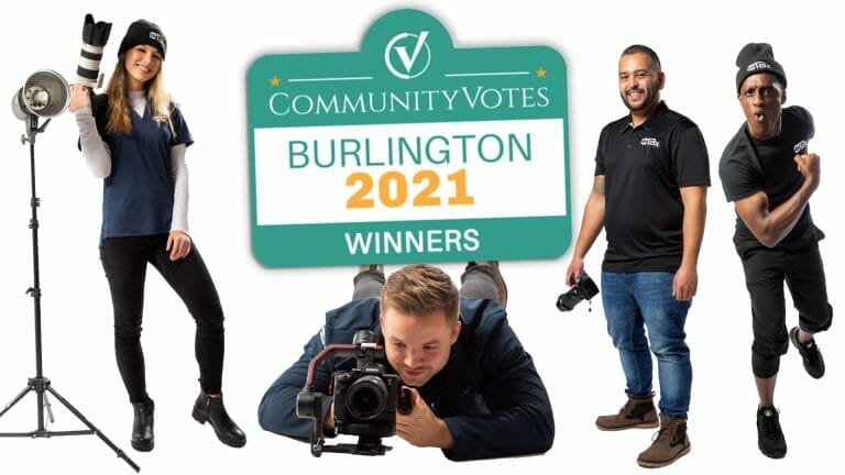 OTBx Awarded Top Photographer by CommunityVotes Burlington